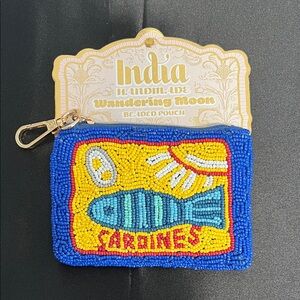 Wandering Moon | Beaded Sardine Wallet 🐟